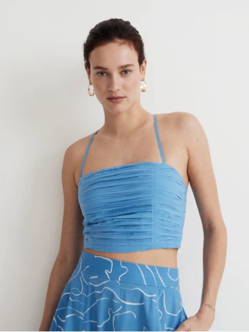 New Madewell Poplin Crop Tube Top
